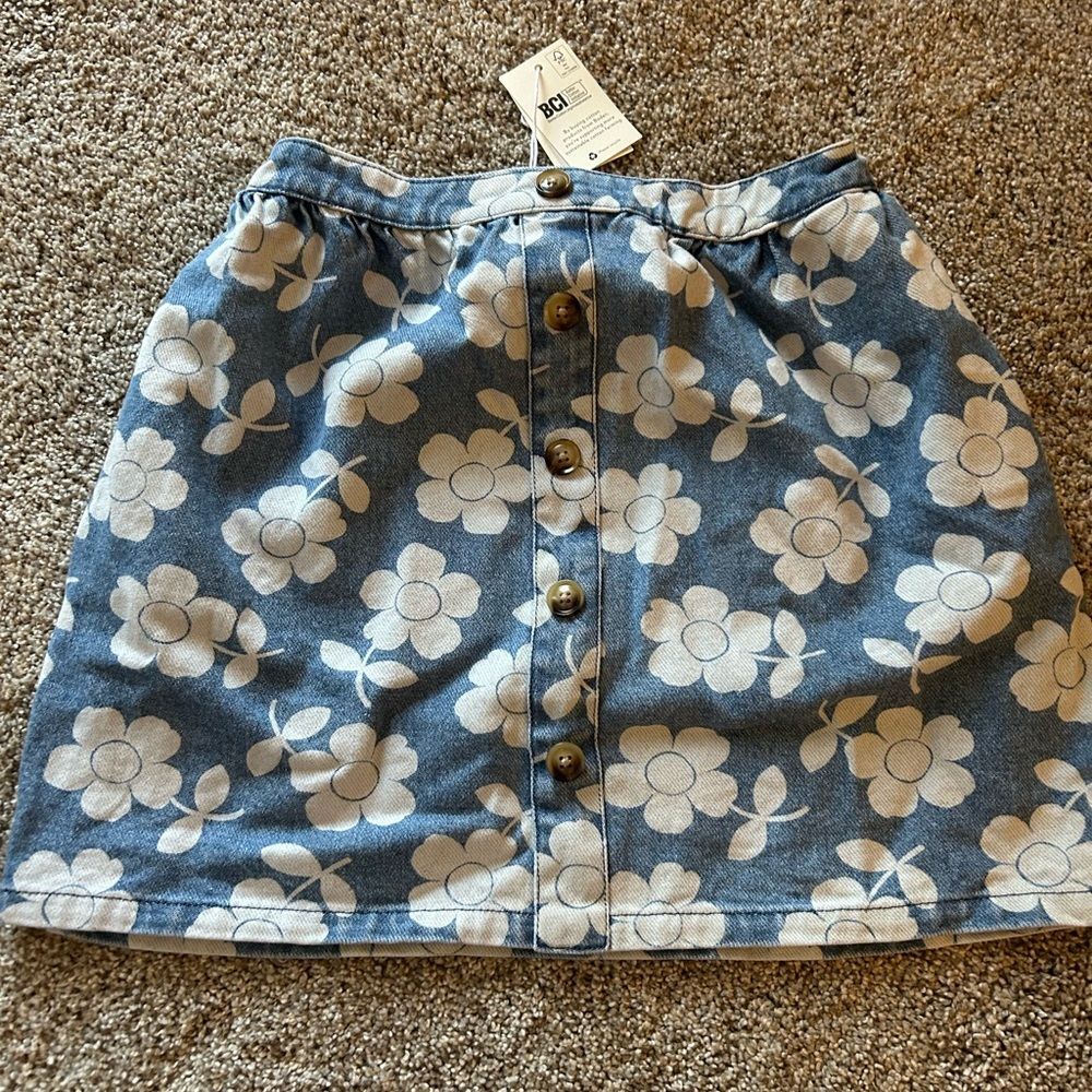 Floral Denim Skirt Mini Boden